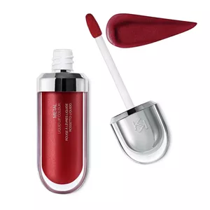 رژ لب متالیک کیکو Kiko MIlano مدل metal liquid lip colour رنگ 06 Bordeaux