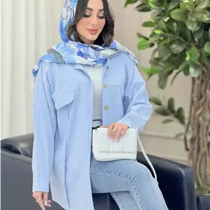 شومیز مانتویی جلو دکمه