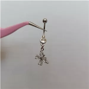پیرسینگ ناف جواهری پروانه