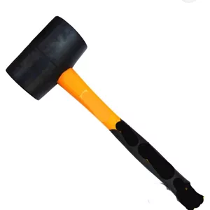 چکش لاستیکی 750 گرمی دسته پلاستیکی دینگی  مدل 35024DINGQI