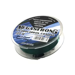 نخ ماهگیری ریسه MEGA STRONG مگا استرنج فلورو کربن سایز 0.25, 0.30 , 0.35 , 0.40 , 0.45 میلی متر