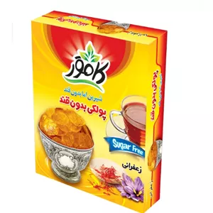 پولکی زعفرانی بدون قند و رژیمی کامور