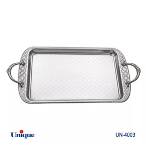 سینی استیل یک میل بدون پایه UNIQUE UN-4003