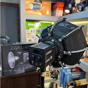 کیت کامل ویدئو لایت ZGRL-80 شارژی به همراه اکتاباکس پایه ۸۰۱