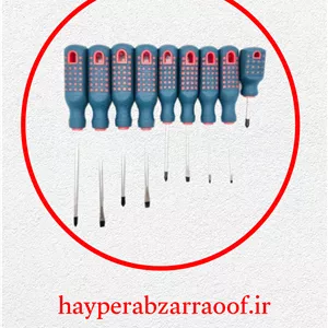 ست ۹ عددی پیچ گوشتی دستی باس مدل BS9 همراه با کیف برزنت