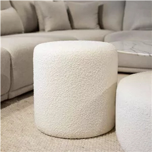 پاف استوانه ای جنس پارچه تدی