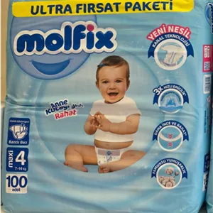 پوشک بچه مولفیکس چسبی آوانتاژ ترکیه سایز 4 تعداد 100 تایی-molfix(واردات قانونی از منطقه آزاد ارس)