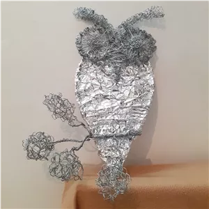 مجسمه سیمی جغد مینیاتوری