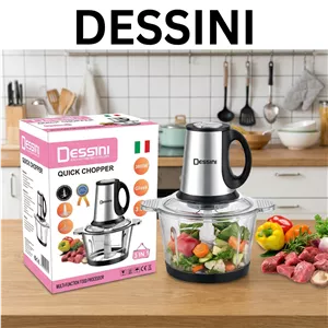 خردکن غذاساز ۳ سرعته دسینی-ظرفیت 3.5 لیتر-موتور مسی-قدرت 3800W وات-6 4 تیغ تیتانیوم طلایی-۳ سرعته مدل 2026
