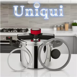 زودپز 7 لیتری یونیک-درب کلیپسی  درب شیشه ای- مدل UN-07