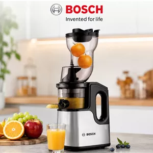 آبمیوه گیر و عصاره گیر بوش مدل MES4030 | اسلو جویسر 1200 وات با دهانه 110 میلی‌متری