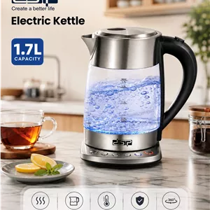 کتری برقی DSP مدل KK1282 ظرفیت ۱.۷ لیتر با قابلیت گرم نگه‌دارنده و تنظیم دما