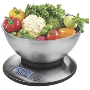ترازو آشپزخانه DSP مدل KD7033 ظرفیت 5 کیلوگرم با کاسه استیل