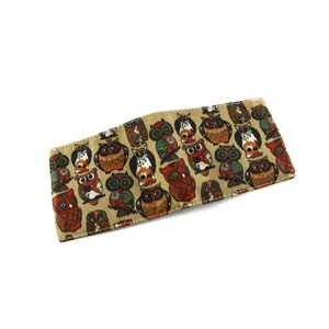 کیف پول کتان طرح Owls