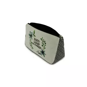 کیف مچی کتان طرح Earth & Flowers
