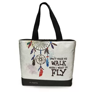 ساک رودوشی کتان طرح Fly