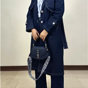 ترنچ کت جین زنانه دیبا
