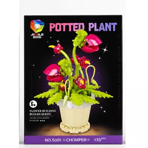 لگو گل گلدان مدل قرمز سری Potted plant