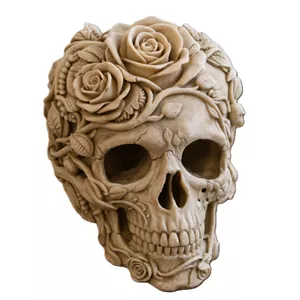 مجسمه دکوراتیو Rose Skull