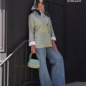 کت لینن دیپلمات استین پاکتی کد 997