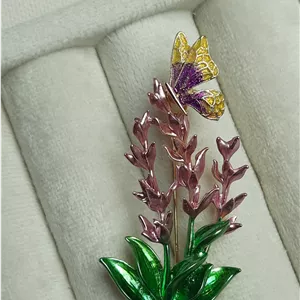 گل سینه آبکاری رادیوم رنگ ثابت