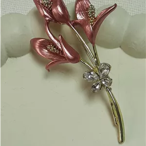 گل سینه آبکاری رادیوم رنگ ثابت