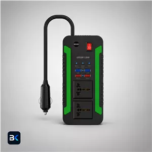 مبدل برق و شارژ داخل خودرو 300 وات گرین (Green Spark 300 Power Inverter) – مدل GNSPI300WAT