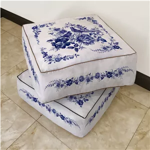 نشیمن مکعب، مخمل، بالشتک داخلی الیاف ویسکوز ، کد: CU50-76/2، ( قیمت برای 1 عدد )