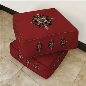 نشیمن مکعب، مخمل، بالشتک داخلی الیاف ویسکوز، کد: CU50-32، ( قیمت برای 1 عدد )