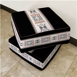 نشیمن مکعب، مخمل، بالشتک داخلی الیاف ویسکوز، کد: CU50-50/1، ( قیمت برای 1 عدد )