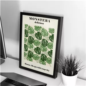 تابلو و فریم Monstera