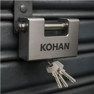قفل کتابی فولادی کلید 2 شیار 90 کهن