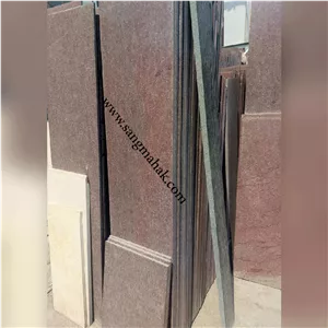 سنگ گرانیت قرمز یزد برای سنگ دیوار
