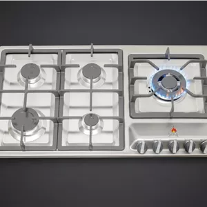 احاق گاز ۵ شعله استیل اپکسی جانا ۱۰۳ کنار (دارای کد استاندارد)