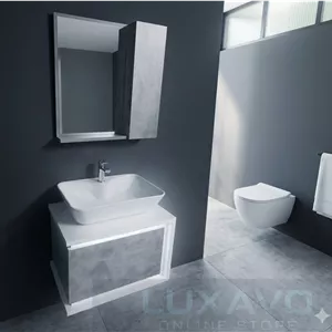 روشویی کابین فول ست سفید طوسی سایز ۴۰×۶۰ ضد آب