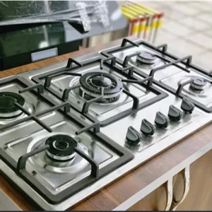 اجاق گاز ۵ شعله پارس استیل رومیزی طرح بوش