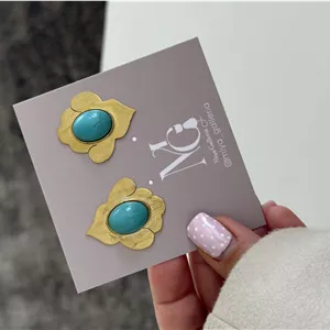 گوشواره دستتساز فیروزه کد ۳۱