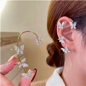 گوشواره ایرکاف طرح پروانه نگین‌دار