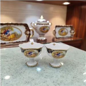 بستنی خوری گردطرح لیلی مجنون سرمه ای8036