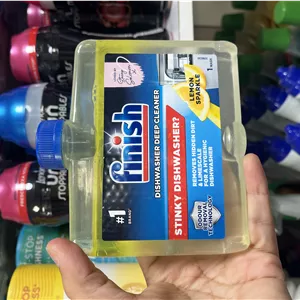 جرم‌گیر مایع ماشین ظرفشویی فینیش (Finish) مدل Deep Cleaner با رایحه لیمو – حجم ۲۵۰ میلی‌لیتر