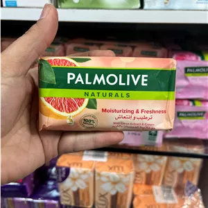 صـابـون طـبـیـعی پـالـمـولـیـو (Palmolive) مـدل Moisturizing & Freshness با عصاره مـرکـبات و کـرم - ۱۷۰ گـرم