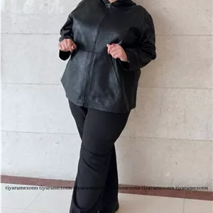شکت سایز بزرگ مدل پوست ماری کلاه دار کد 635