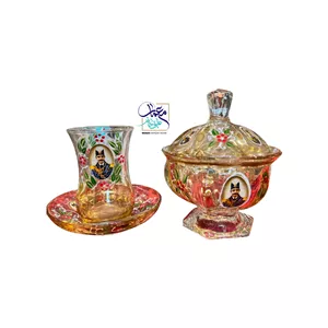 قندان شاه عباسی درب دار نقاشی کار دست