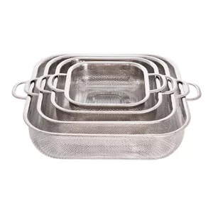 سرویس ۴ عددی آبکش استیل چهارگوش یونیک (Unique) کد 4091
