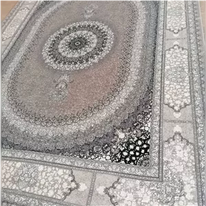 فرش ماشینی کاشان صدرا شکلاتی ۷۰۰ شانه تراکم ۲۵۵۰ – زمینه شکلاتی مدرن.