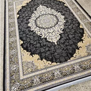 خرید فرش ماشینی کاشان طرح آرمان سرمه‌ای ۵۰۰ شانه تراکم ۱۴۴۰.