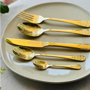 سرویس قاشق چنگال کاراجا مدل Elegance Gold