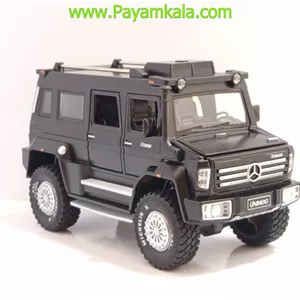 ماکت فلزی مرسدس بنز یونیماگ مشکی (Mercedes-Benz Unimog U5000 1:24 XHO)