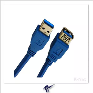 کابل هارد USB 3.0 کِی نِت مدل K-CUHD3006 به طول 0.6 متر
