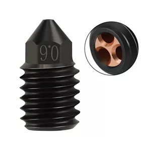 نازل فولادی سخت شده جریان بالا 0.6mm مناسب Bambu Lab CHT X1 / X1C / P1P / P1S
